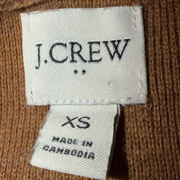 J. Crew Women's Brown Open Front Cardigan - Picture 4 of 5